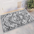 HEBE Washable Area Rug 2'x3', Non Slip Soft Distressed Bedroom & Living Room by HEBE