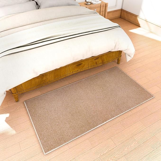 Area Rug with Non Slip Rubber Backing, Washable Soft Floor Carpet - Image 6