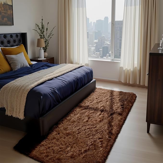Soft Runner Rugs for Bedroom, Bedside Rug for Living Room Bedroom Room Home - Image 3
