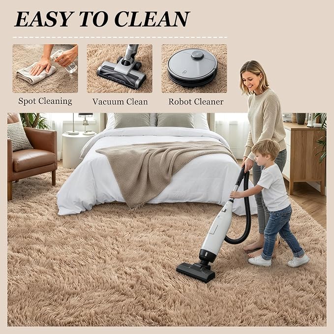 6x9 Area Rugs for Living Room Bedroom: Ultra Soft Fluffy Shag Rug Upgrade - Image 8