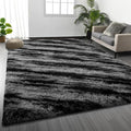 Deerhoo Large Shag Area Rugs 8 x 10, Tie-Dyed Plush Fuzzy Rugs by Deerhoo