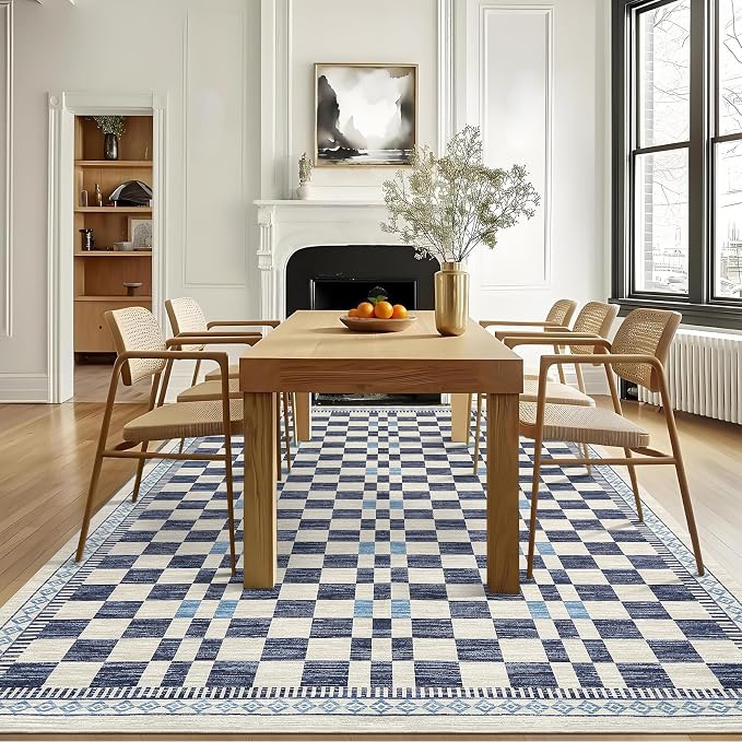 GarveeHome Area Rug 9x12 for Dorm Home Machine Washable Non-Slip Low Pile Rugs - Image 2
