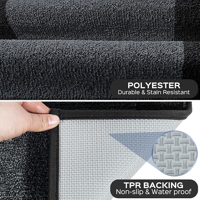 Machine Washable Kitchen Rugs Set of 2, Non Slip Kitchen Mats - Image 3