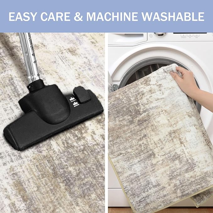 IOHOUZE Abstract Area Rug 3x4 Ft Washable Rugs - Image 3