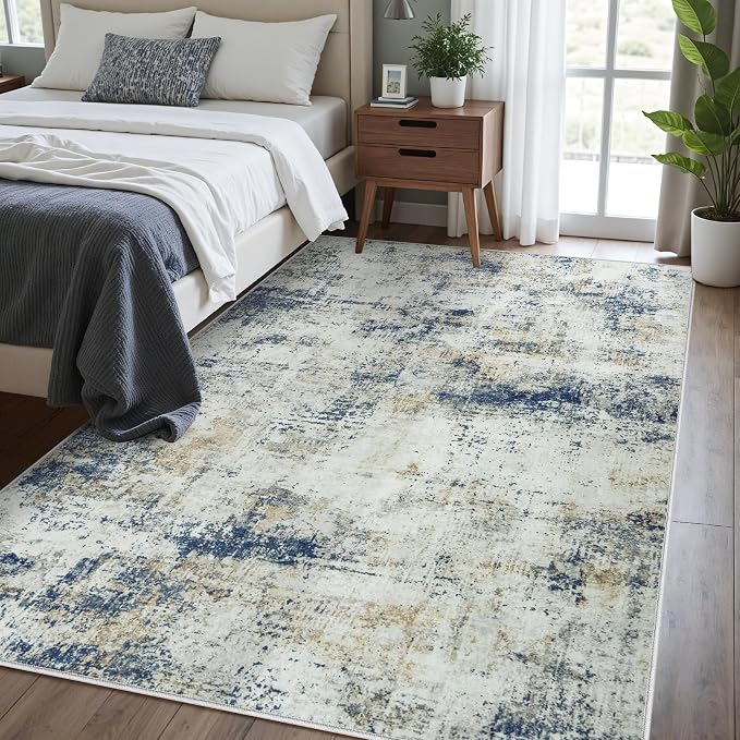 Washable Rug 6x9 Area Rugs: Soft Large Living Room Rug - Image 2