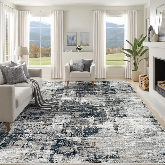 XLUEZ 10x14 Area Rugs for Living Room, Washable Modern Abstract Large Area Rug by XLUEZ