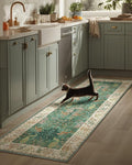 Runner Rug Washable Kitchen Runner: 2'6"x8' Hallway Runner Stain Resistant Non by palohom