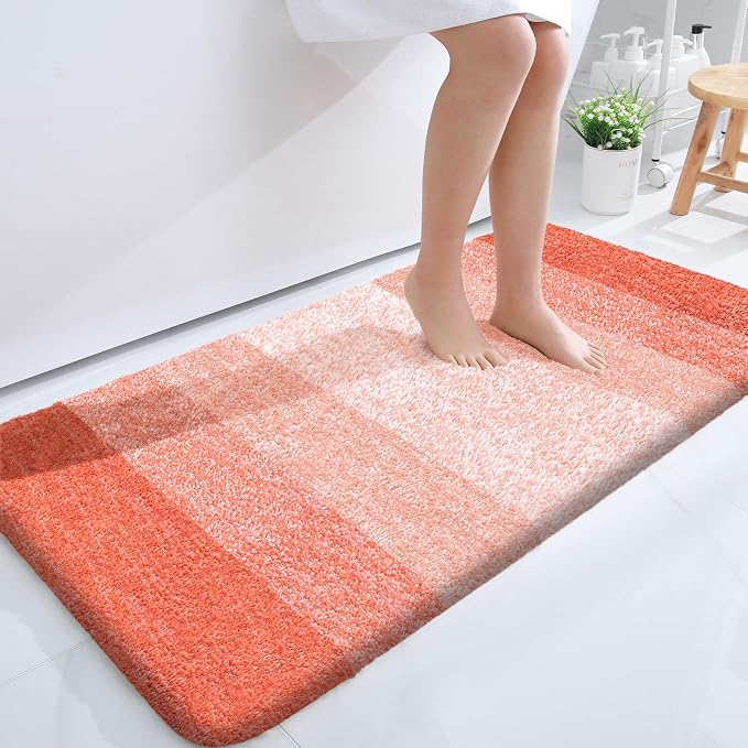 OLANLY Bathroom Runner Rugs Mat 47x24, Extra Soft Absorbent Microfiber Bath Rugs by OLANLY