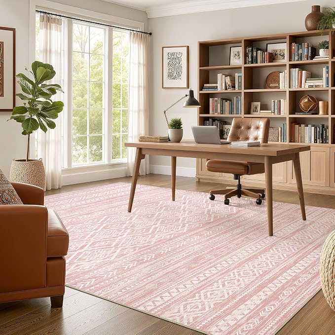 Nakagishi Area Rug Living Room Rugs: 9x12 Large Soft Machine Washable Boho - Image 5
