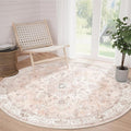 CAPALOCA Machine Washable Rugs Nursery Rug 4ft Cute Girl Non Slip Low Pile by CAPALOCA