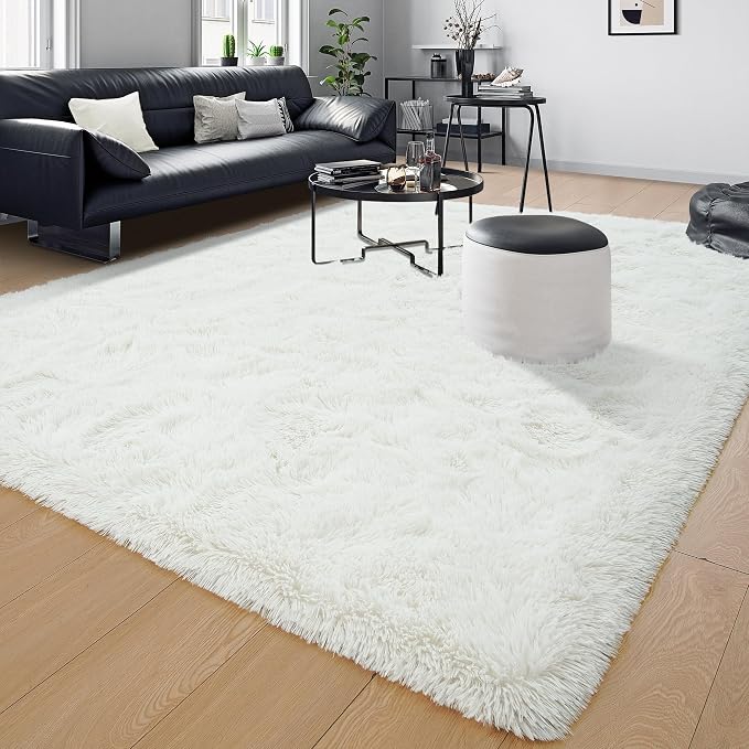 Tepook Fluffy Large Rugs for Living Room, Shag Area Rug 6x9 Soft Carpet for - Image 8