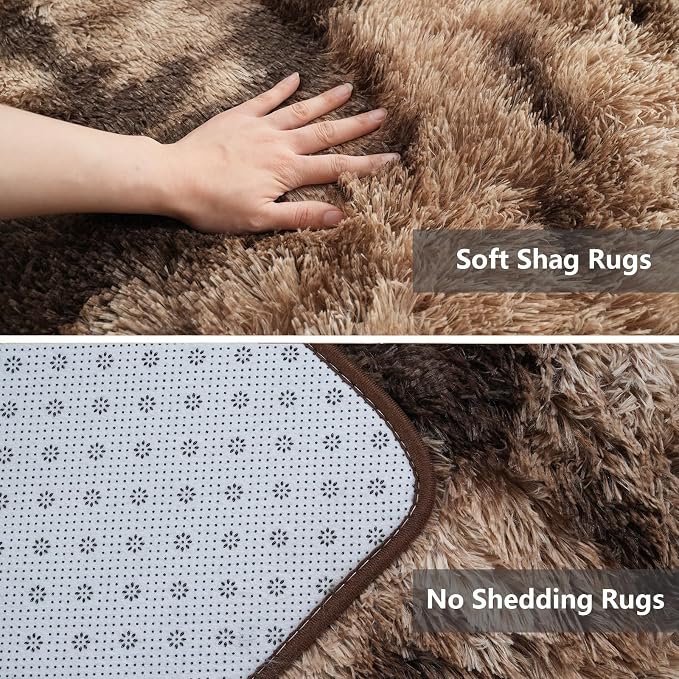 Shag Area Rugs for Bedroom Living Room, 4X6 Ultra Soft Fluffy Area Rugs for Dorm - Image 4