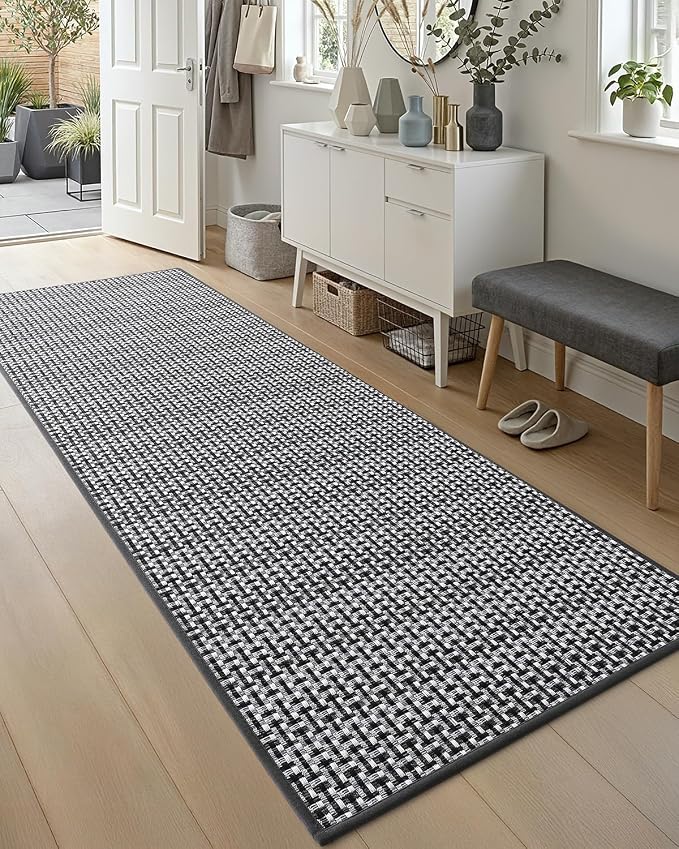 DEXI Hallway Runner Rug 2'4"x8', Non Slip Rubber Backed Runners Carpet - Image 6