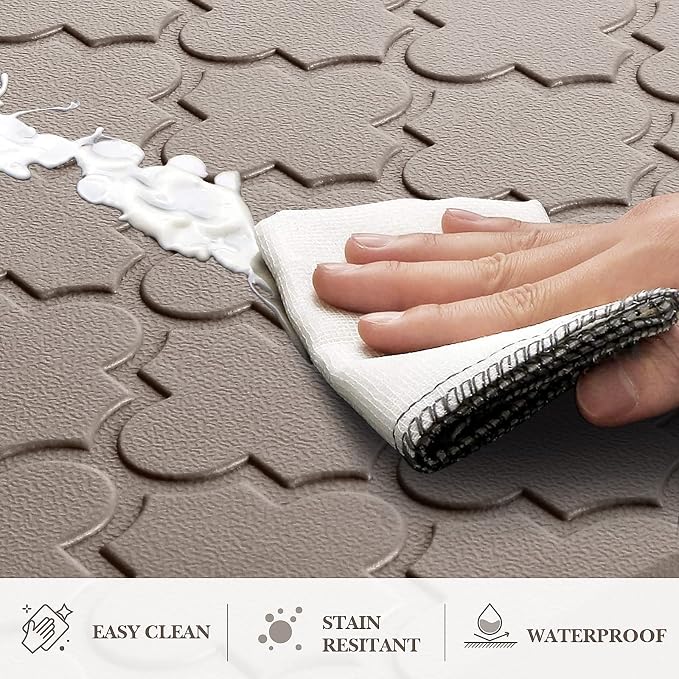 Kitchen Mat Cushioned Anti-Fatigue Floor Mat Water Resistant Non-Skid Ergonomic - Image 4
