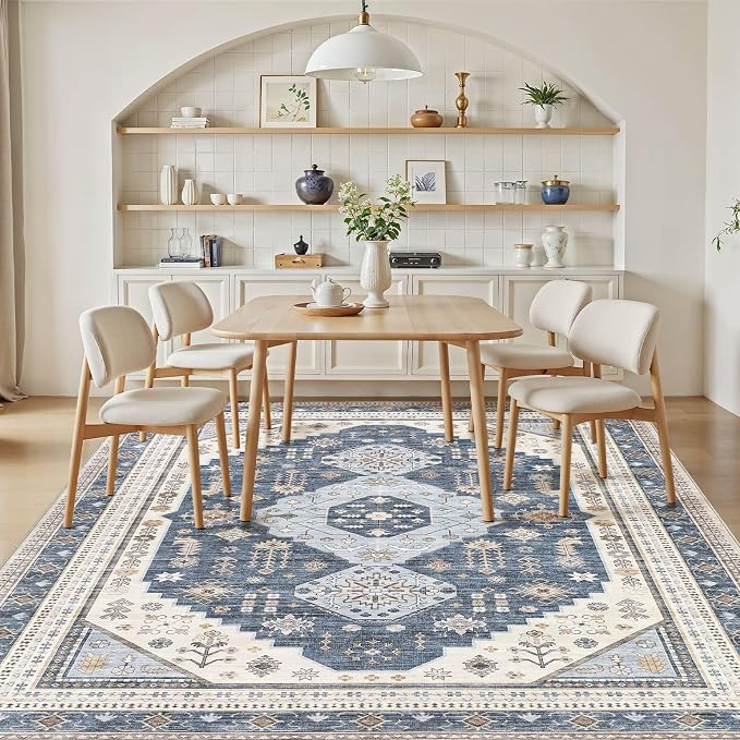 8x10 Washable Area Rug, Large Rugs - Image 5