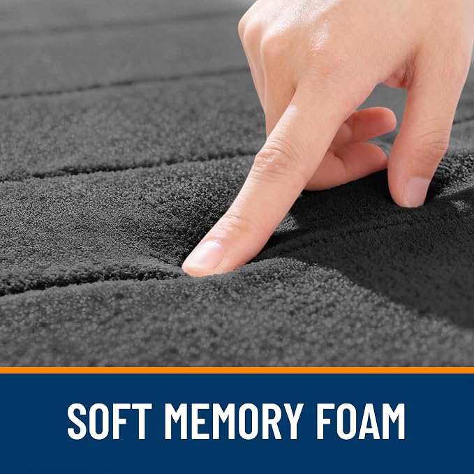 OLANLY Memory Foam Long Bathroom Rugs Runner 59x20, Super Soft Absorbent Bath - Image 5