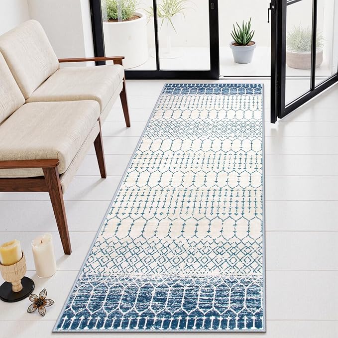 Lahome Runner Rug 2x8 Hallway Rug Runner Washable Non-Slip Kitchen Carpet - Image 2