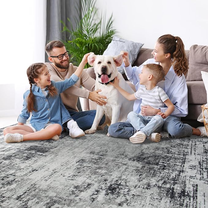 9x12 Area Rugs for Living Room Rug Washable: Modern Large Rug for Dining Room - Image 7