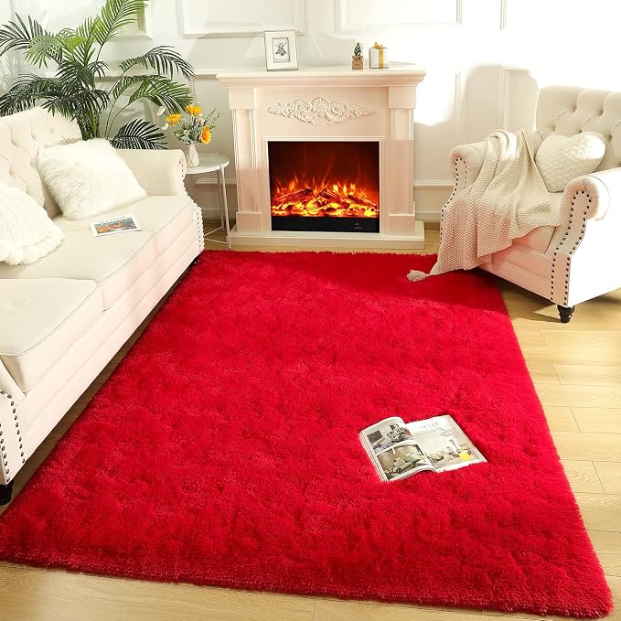 LOCHAS Ultra Soft Indoor Modern Area Rugs Fluffy Living Room Carpets - Image 4