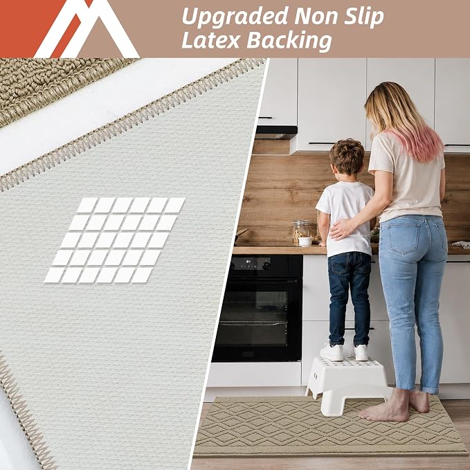 COSY HOMEER-Kitchen-Rugs-and-Mats 20"x48" Non Slip Kitchen Mats - Image 4