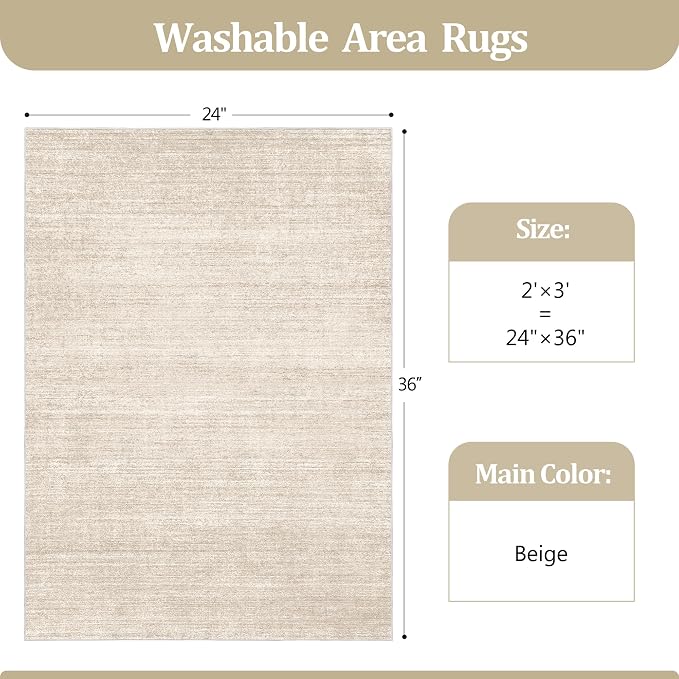 Valenrug Washable Rugs 2x3 - Image 2