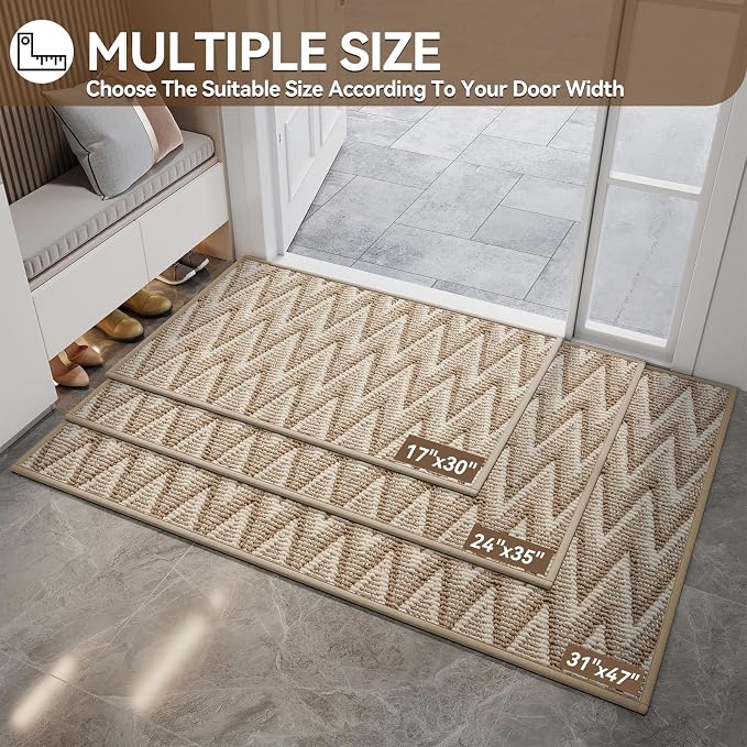Indoor Door Mat 17x30, Dirt Resistant & Absorbent Doormat - Image 2