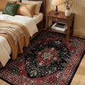 RELEANY Area Rugs 3'x5' Washable Non-Slip, Floral Vintage Distress Medallion by RELEANY