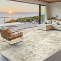 Soalmost 9x12 Area Rug for Living Room, Abstract Non Slip Machine Washable by Soalmost