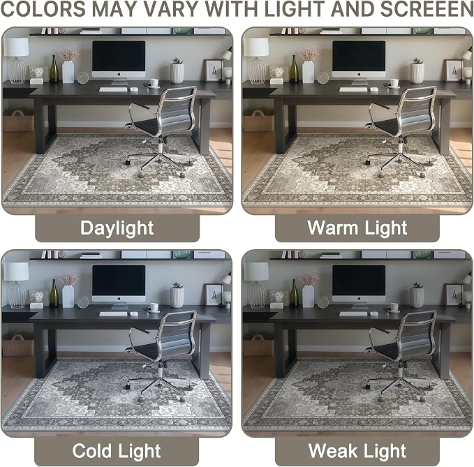 36"x60" Office Chair Mat for Hardwood Tile Floor, Under Desk Carpet Protector - Image 6