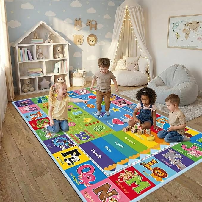 ABC Kids Rug, soft low-pile surface, non-slip backing - Image 6