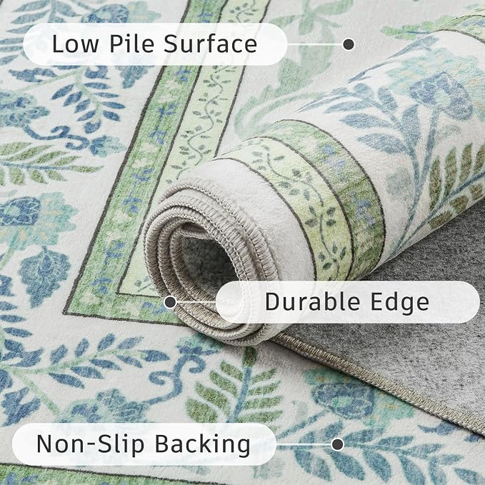DCX Green 8x10 Rug, Kid & Pet Friendly - Image 9