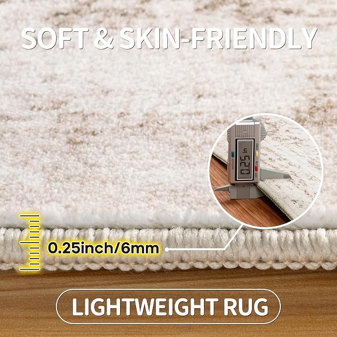 9x12 Area Rugs for Living Room Rug Washable: Modern Large Rug for Dining Room - Image 6