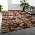 Deerhoo Large Shag Area Rugs 5 x 8, Tie-Dyed Plush Fuzzy Rugs by Deerhoo