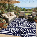 Smiry Outdoor Rug 6x9 ft, Waterproof Reversible Plastic Straw Rugs, Outdoor by Smiry