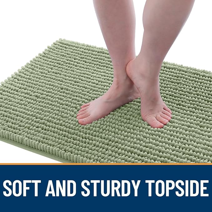 OLANLY Dog Door Mat for Muddy Paws 36x24, Ultra Absorbent Chenille Mud Doormat - Image 3