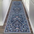 HEBE Washable Hallway Runner Rug 2'x 8' Non Slip Kitchen Rugs Runner, Low Pile by HEBE