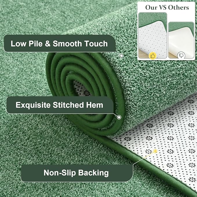 Keeko Soft Rugs for Bedroom, 3x5 Living Room Area Rug Washable Memory Foam - Image 2