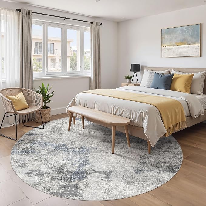 DMOYEST 8ft Round Area Rug for Living Room - Image 3
