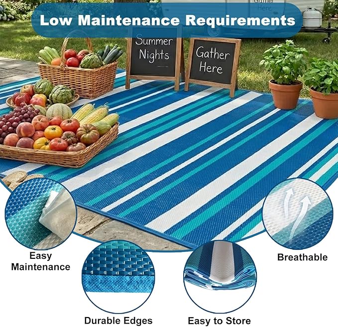 Outdoor Patio Rug Camping Essentials - Image 4