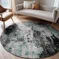 RELEANY Washable Area Rugs 6ft Non-Slip Modern Abstract Soft by RELEANY