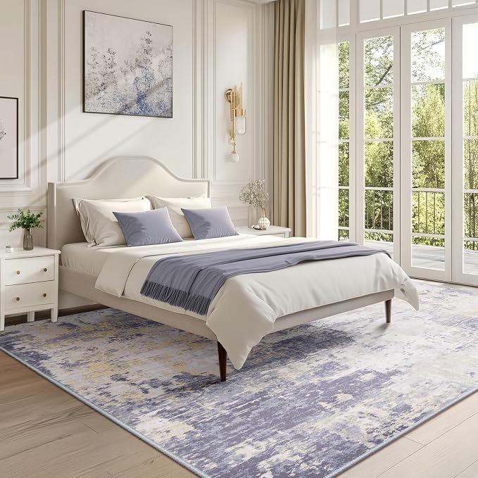 RELEANY Washable Area Rugs 5'x8' Non-Slip Modern Abstract Soft - Image 2