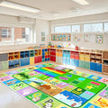 6x9 Kids Alphabet Rug, Large Non-Slip ABC Alphabet Carpet by OGPJKEQR