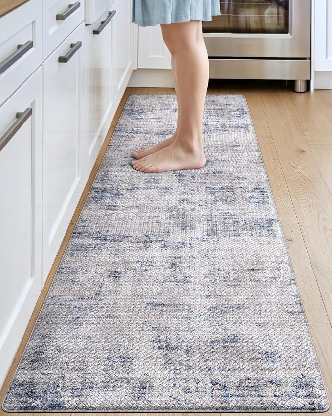 DEXI Kitchen Mats Cushioned Anti Fatigue, 23x86 Floor Padded Runner Rug Non Slip by DEXI