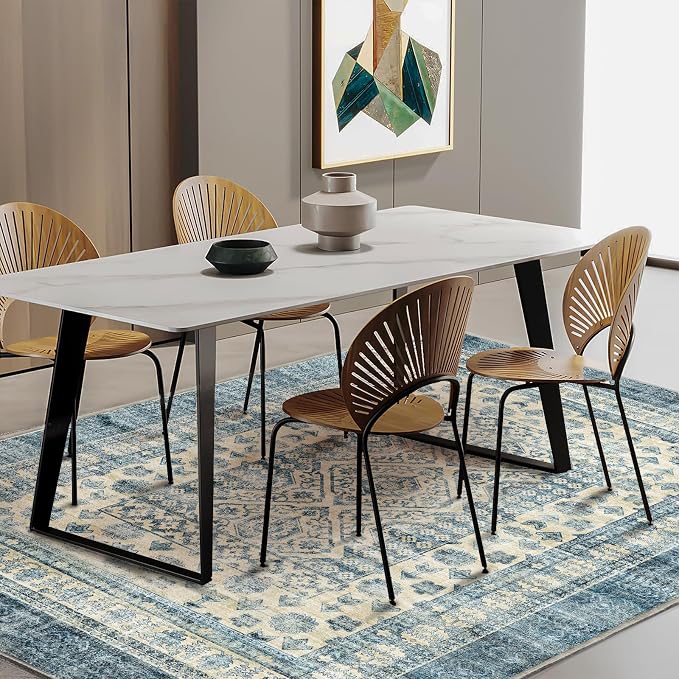 CHAMPLANT Area Rug 5'x7' Washable Rug Vintage Traditional Floor Cover Thin - Image 2
