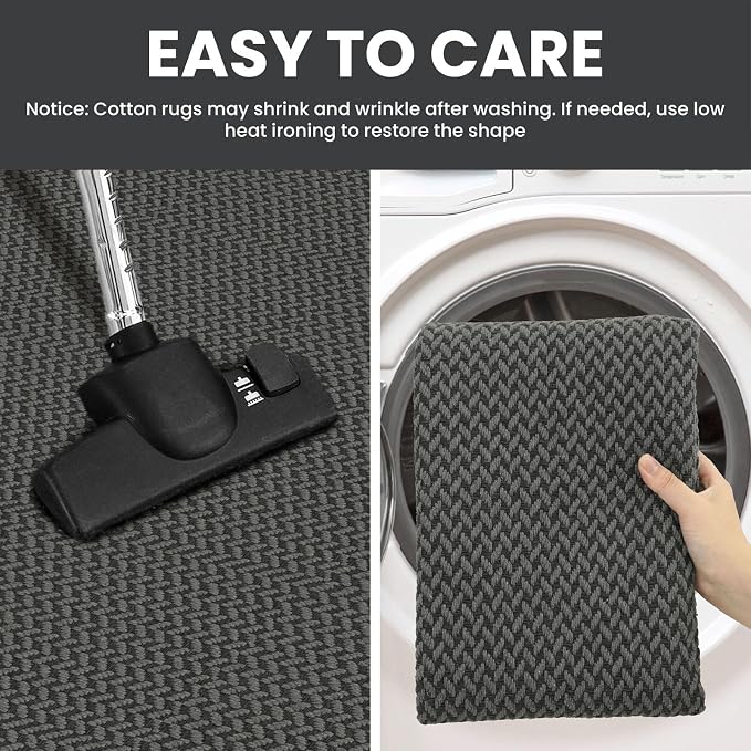 IOHOUZE Washable Runner Rug 2x8 Non Slip Rubber Backed Hallway Runner Entryway - Image 4