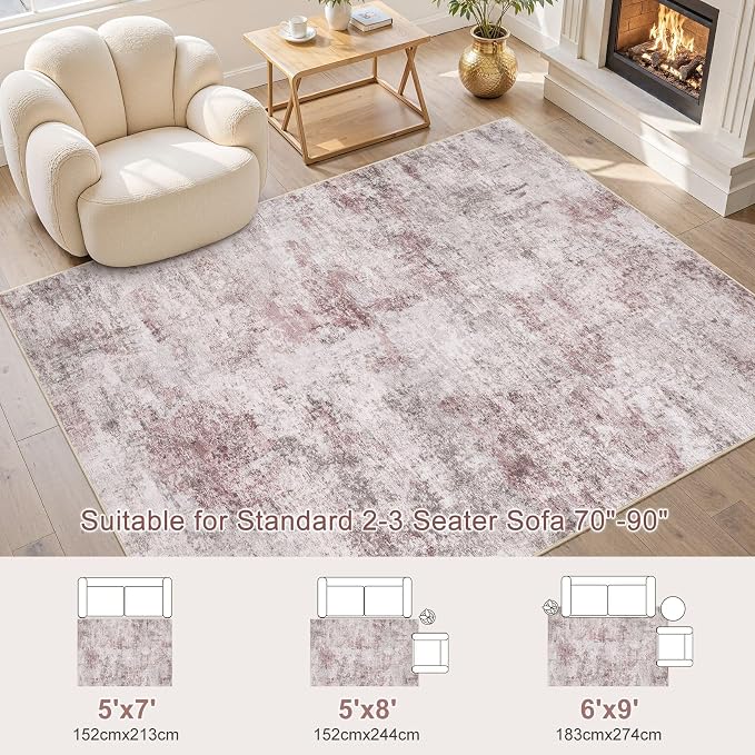 UERMEI 6x9 Washable Area Rug - Image 3