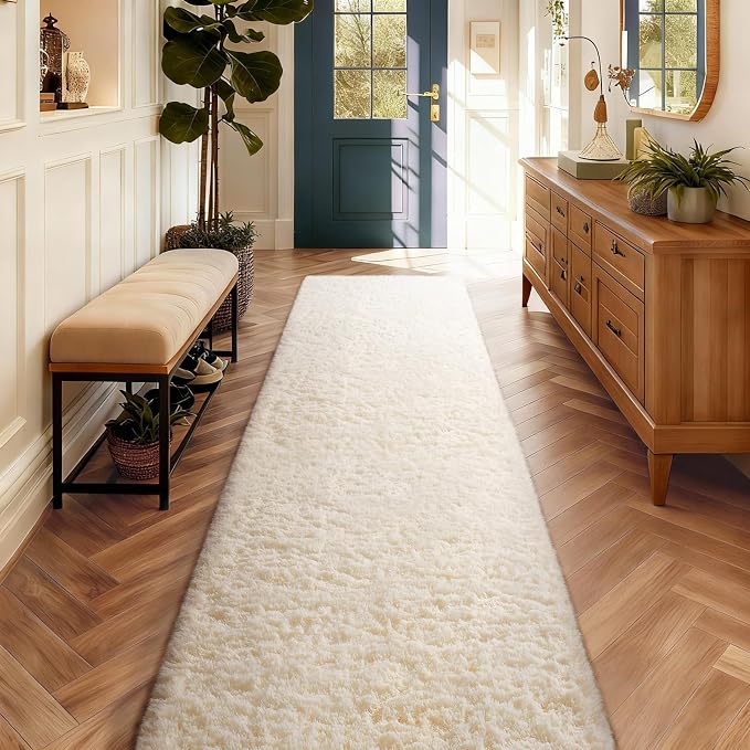 Ophanie 2x10 Runner Rug for Hallway, Upgrade Non-Slip Fluffy Soft Bedside Rugs by Ophanie