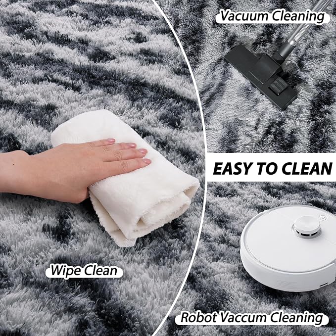 Area Rugs 9x12 for Living Room, Ultra Soft Fluffy Rugs for Bedroom, Non-Slip - Image 4