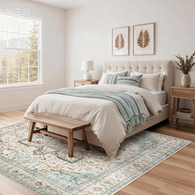Tortania 6' Square Area Rug Living Room Rugs - Image 2