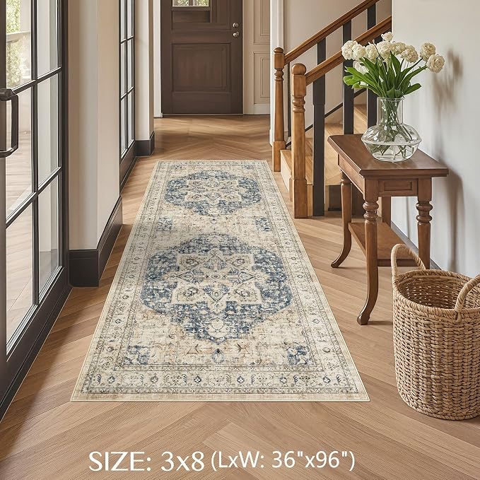 Tortania Area Rug 3x8 Runner Rugs - Image 3
